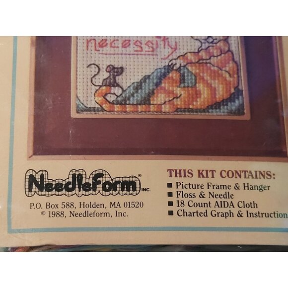 Vintage 1988 Picture This Counted Cross Stitch Kit 1988 Made in USA - Picture 3 of 5